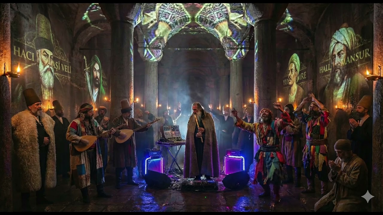 YUNUS EMRE - "ŞEYHİMİN İLLERİ" | Dark Acid Sufi Techno & Glitch (AI Cover)