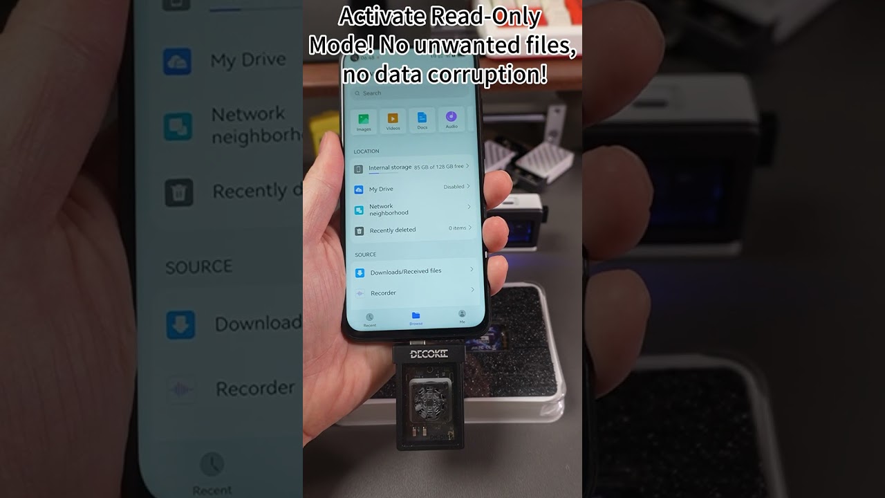 DK-DISK how to switch write protection on/off