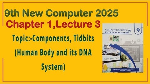 9Th Class Computer New Book 2025 || Chapter 1,Lecture 3 || Punjab Board 9th new computer