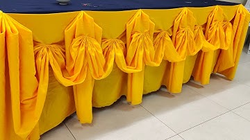 ARROW PLEATS WITH BUTTERFLY DESIGN TABLE SKIRTING TUTORIAL