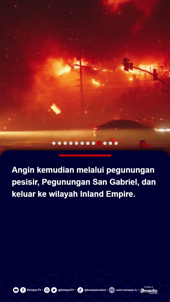 Mengenal Angin Santa Ana Pemicu Kebakaran di Los Angeles, Kecepatannya Capai 112 Km per Jam #shorts