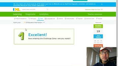 IXL 8th: Z.8 Evaluate a linear function