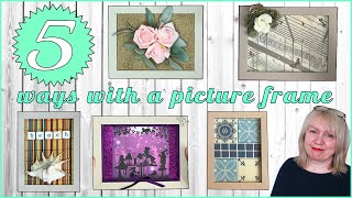 5 craft ideas to upcycle old frames Change up your decor quickly and easily! Beginner friendly