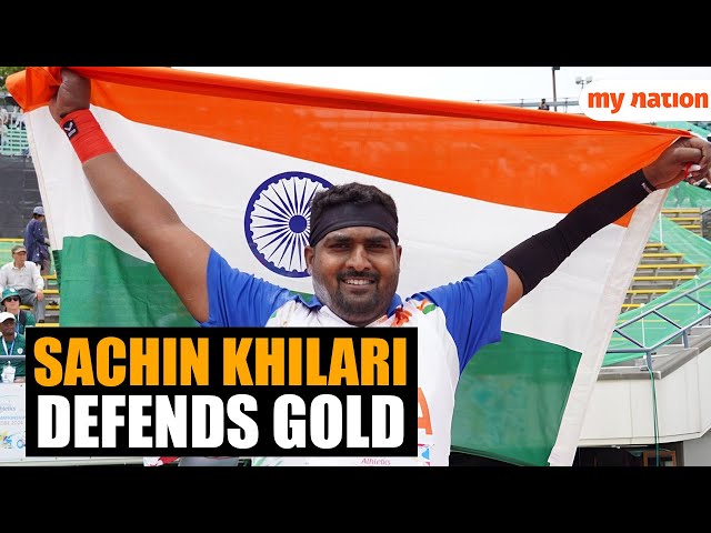 World Para Athletics: Sachin Khilari defends shot put gold, India surpasses best-ever tally class=