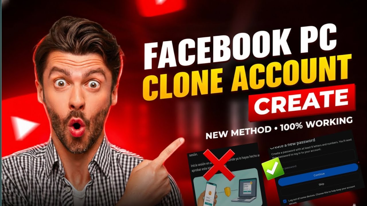 Facebook PC Clone Account Create Device Problem Solved | 100% Working Method 