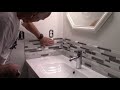 Tiling a kitchen wall with hexagon tiles