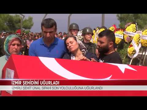 İZMİR ŞEHİDİNİ UĞURLADI