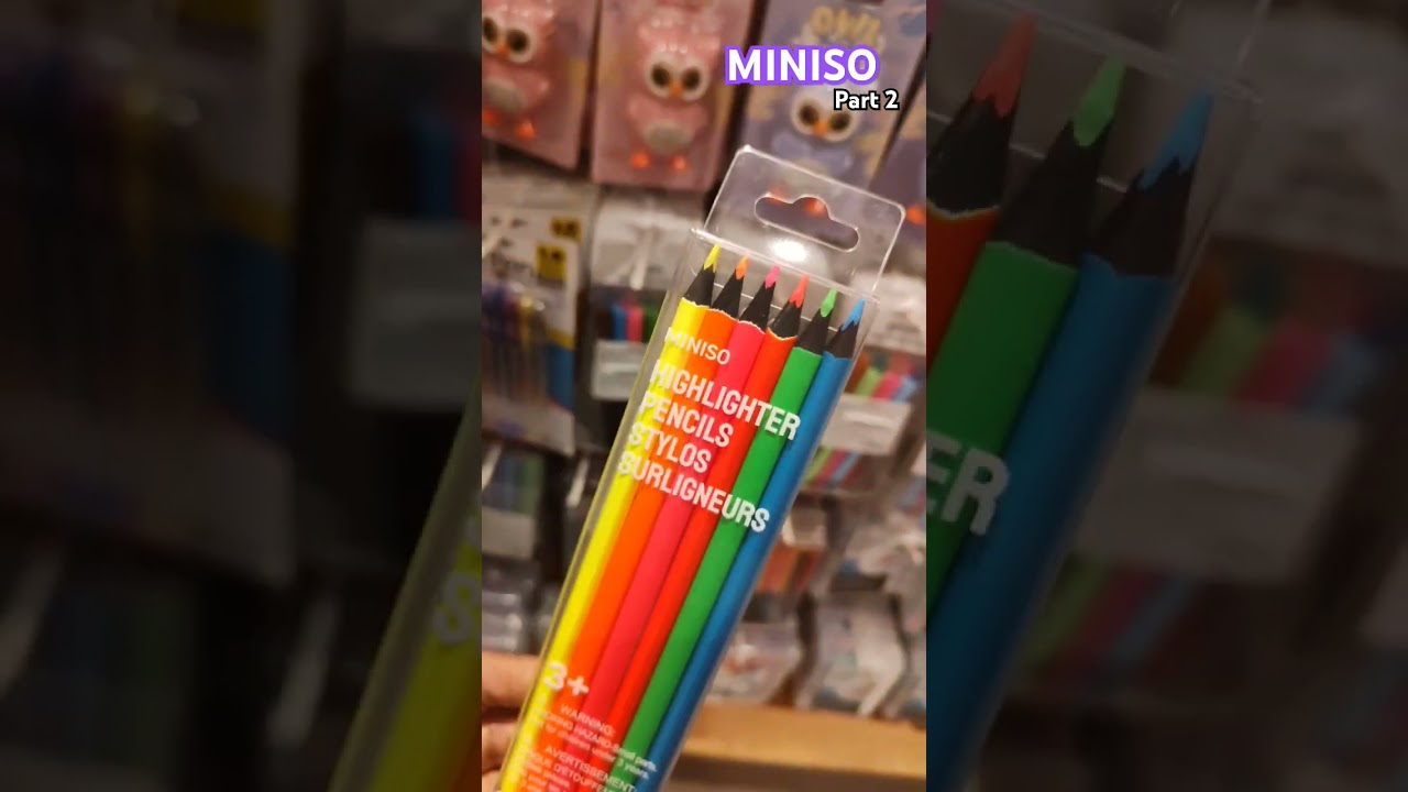 Cute stationery items 😱🤯 MINISO colour collection 😍