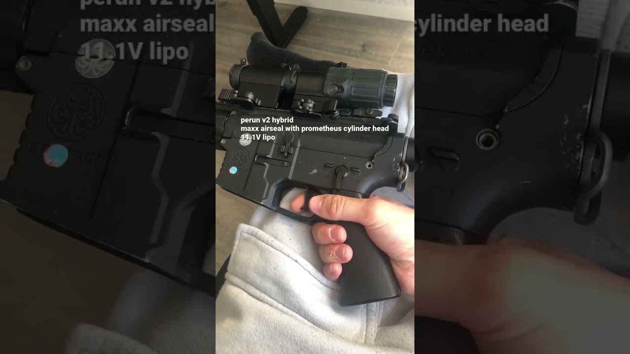 INSANE Trigger response with perun v2 hybrid ETU on Krytac Trident MKII 