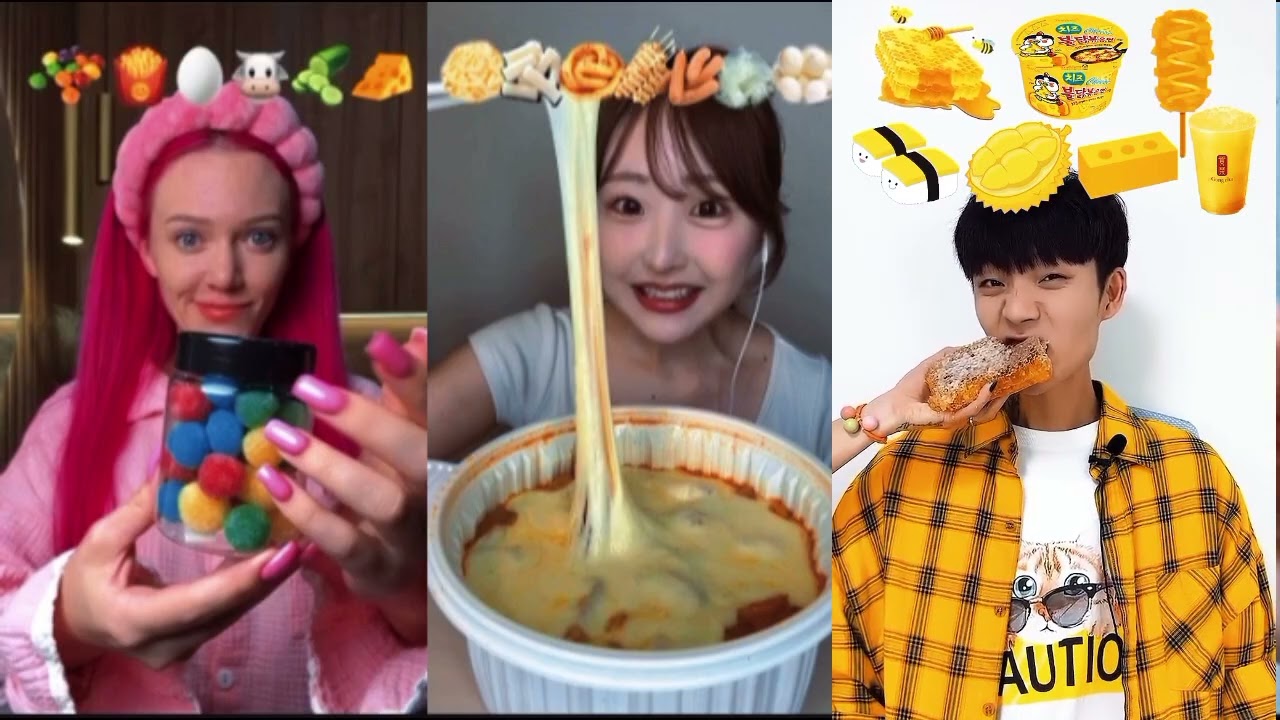 ℹ️ asmr SPICY NOODLE SALMON CORN CHEESE MUKBANG CHALLENGE TIKTOK COMPILATION 불닭 콘치즈 연어 먹방 eating