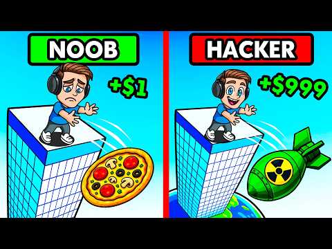 NOOB vs HACKER Throw Stuff = Money