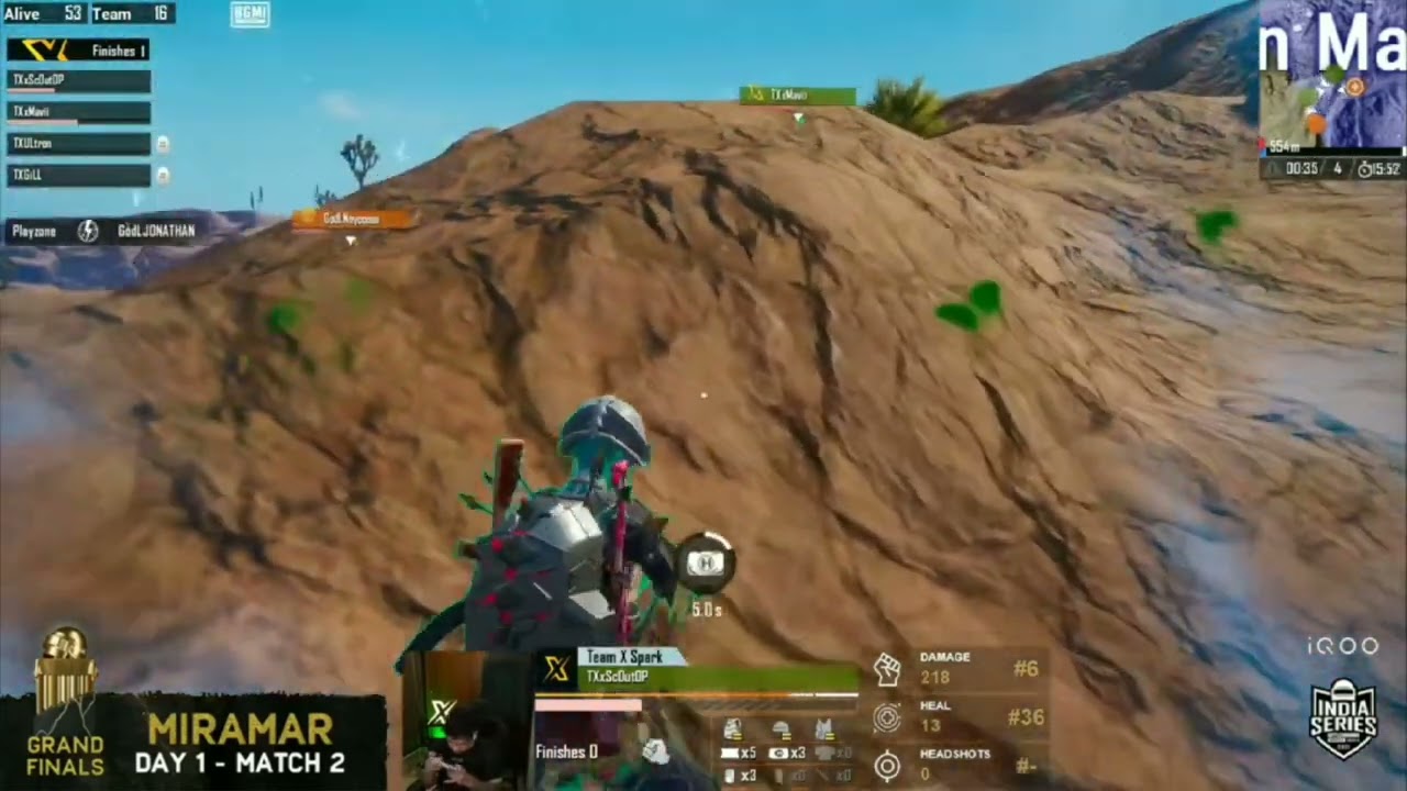 Godlike vs Team x sparx in Bgis final tournament Miramar