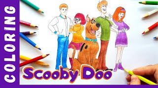 Coloring Scooby Doo and the Mystery Team!