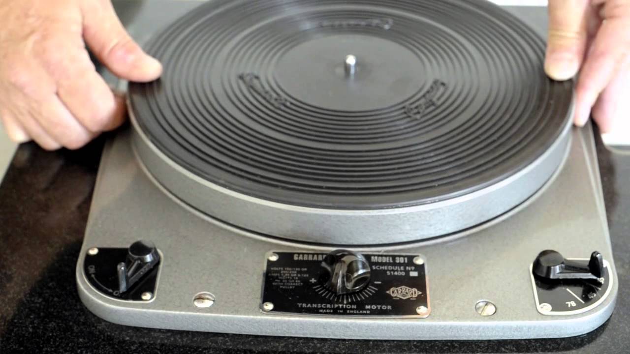 Garrard 301 Std Platter Flex Youtube