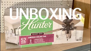 Unboxing: Hunter “Lincoln” Ceiling Fan
