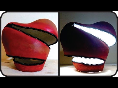 ❣DIY Unzipped Heart Lamp - Unique Valentine's Day Gift Idea❣