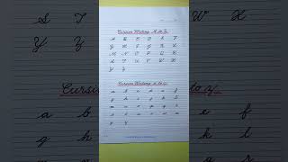 Cursive writing a to z | Cursive abcd | Cursive handwriting practice | Cursive writing abcd #abcd 10