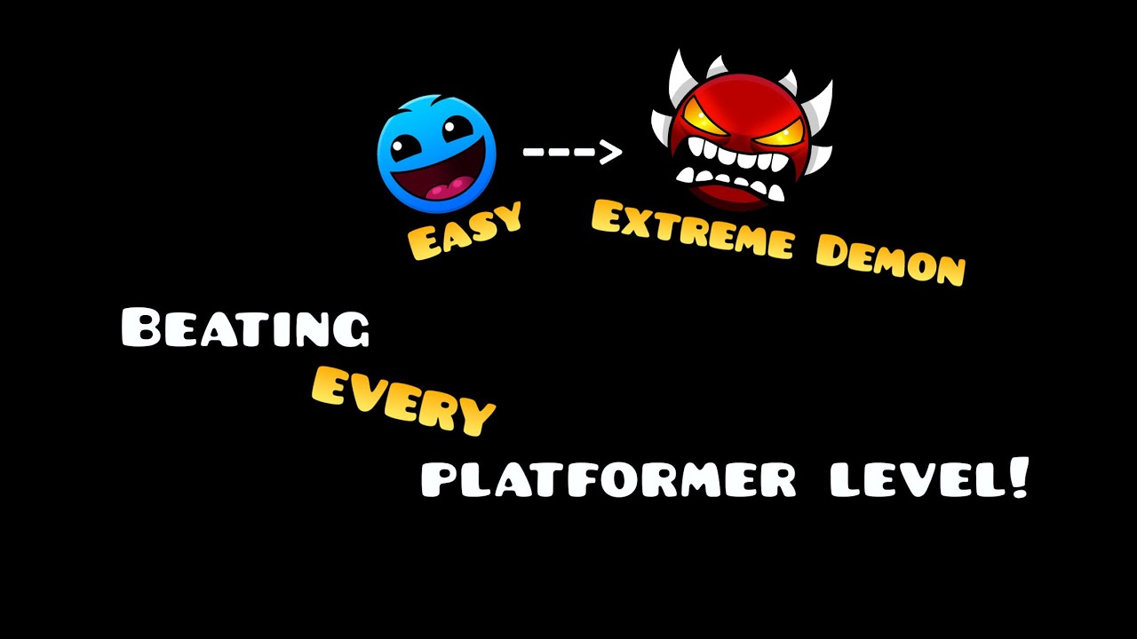 Beating EVERY platformer level + creating in GDplace! | Geometry Dash 2.207