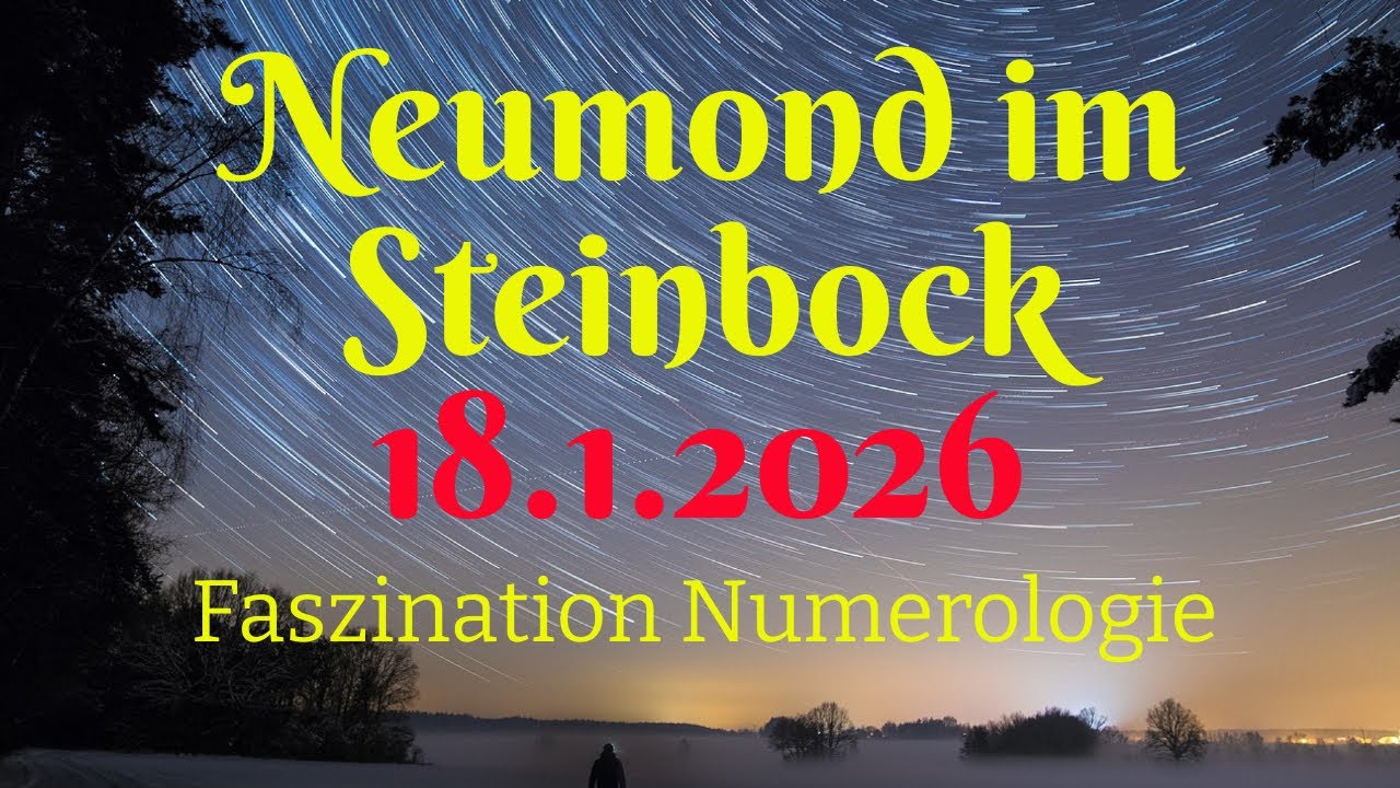 Neumond am 18.1.2026 im Steinbock: Was wird jetzt wichtig? Prioritäten werden neu definiert