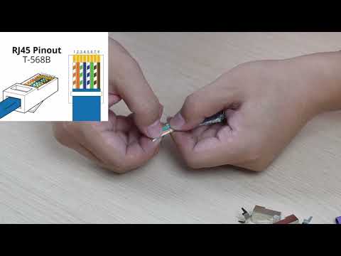 Коннектор RJ45 Vention Cat.7 FTP 50 шт экранированный со вставкой под жилу 1.5 мм 50U серебристый, видео 1