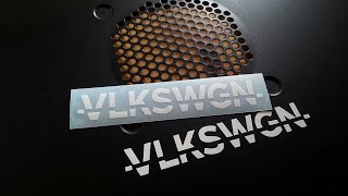 VLKSWGN Vinyl Sticker install for Golf MK7 and other VW cars