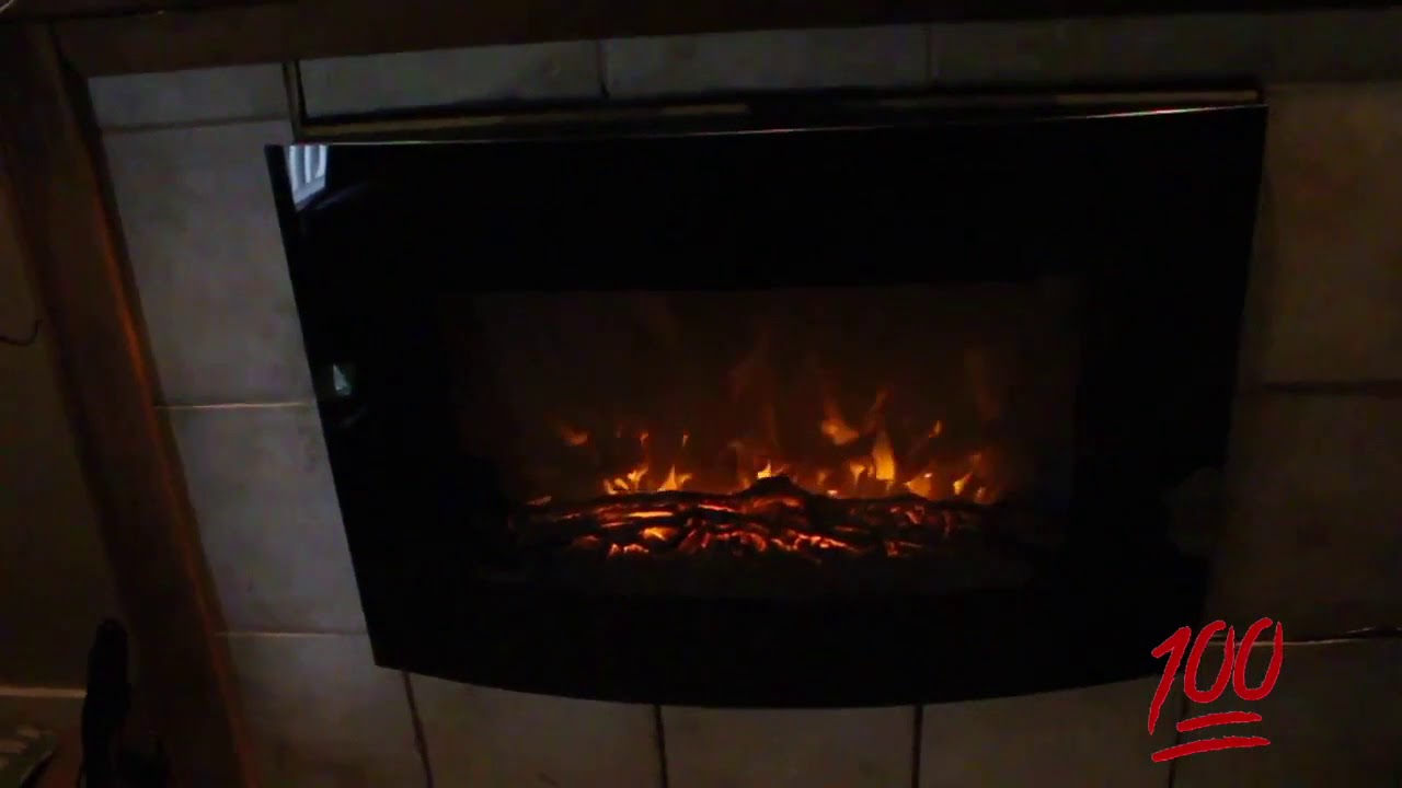 REVIEW Giantex 35 Xl Large 1500w Adjustable Electric Wall Mount Fireplace Heater W remote