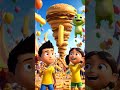 The Crazy Burger Tornado#100viral #animation #1mviewers #trendingshorts #usa #viral