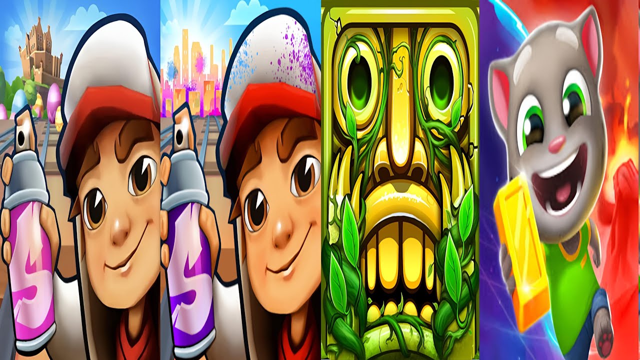 Subway Surfers : Easter Edinburgh 2025 🆚 Mumbai 2025 🆚 Temple Run 2 🆚 Talking Tom Time Rush