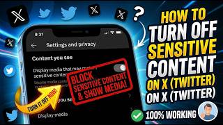 How To Turn Off X (Twitter) Sensitive Content
