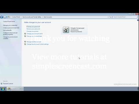 Video: How To Change Password In Windows 7