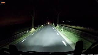 GitUp F1, (Lens: Viofo F1.6 or F1.8), 4K/30 Darkest outer road.