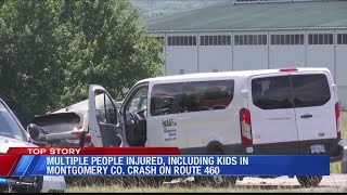 Multiple people injured, including kids, in Montgomery Co. multi-vehicle crash on Route 460