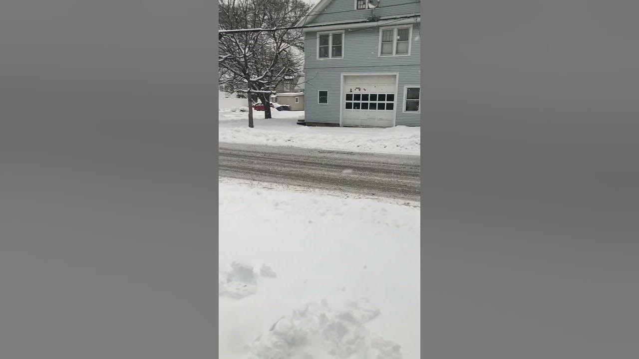 1/20/23 Snow fall Plattsburgh YouTube