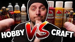 Hobby Paints Better than Craft Paints for Miniatures?