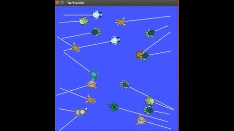 Turtlesim Social Force Model Implementation