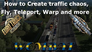 Enable the console to teleport, fly, change time and more in Euro and American truck simulator