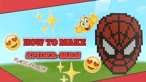 How to make Spider-Man Face Mask in Craftsman: Building Craft | Easy Tutorial.