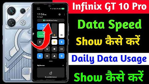 infinix gt 10 pro data speed show kaise kare | how to show daily data usage on infinix gt 10 pro