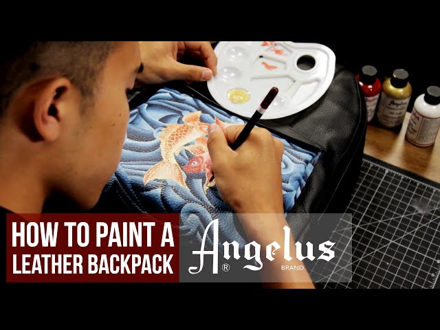 HOW TO PAINT A WALLET: DIY Painted Leather Wallet I Angelus Direct Tutorial  l Hand-Painted 