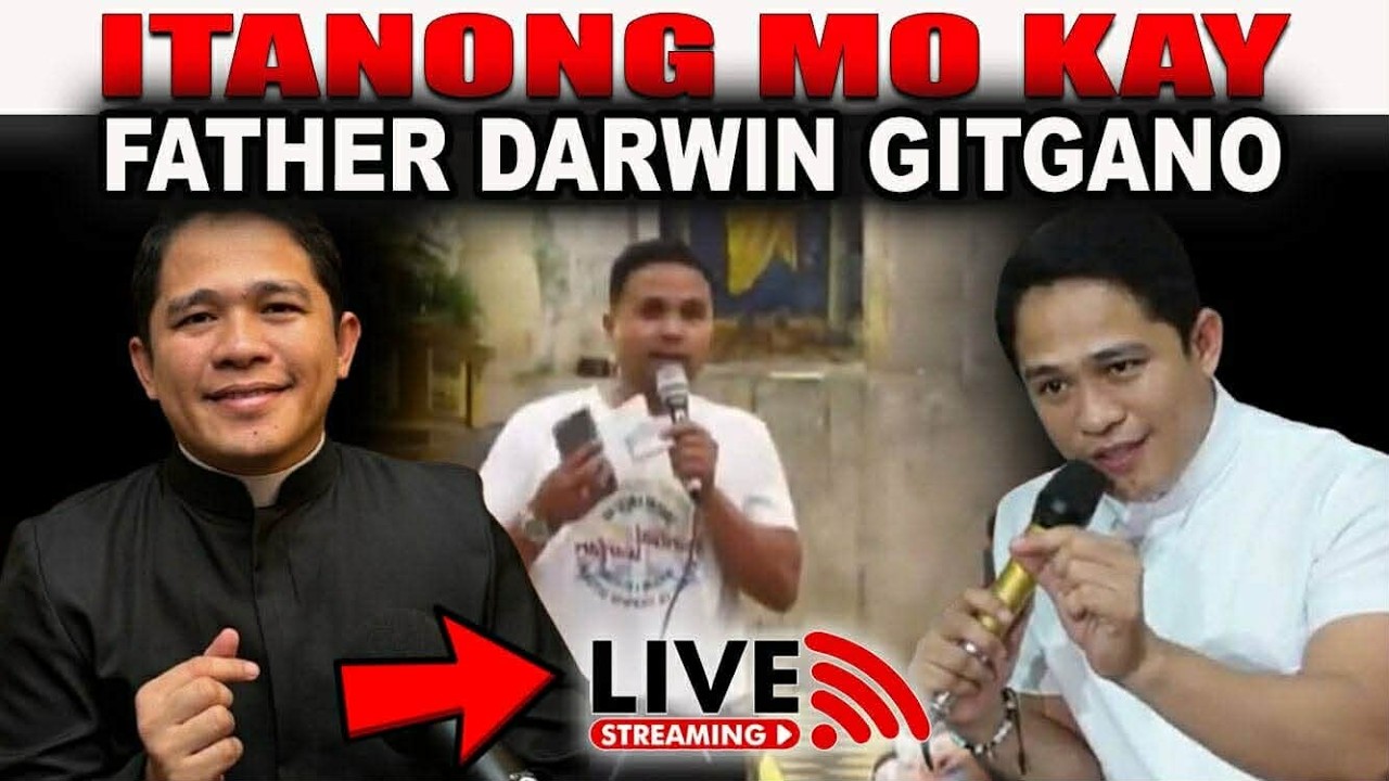 LIVE! ITANONG MO KAY FATHER DARWIN GITGANO IMBITADO MGA PROTESTANTE SA  FRIENDLY TALAKAYAN !