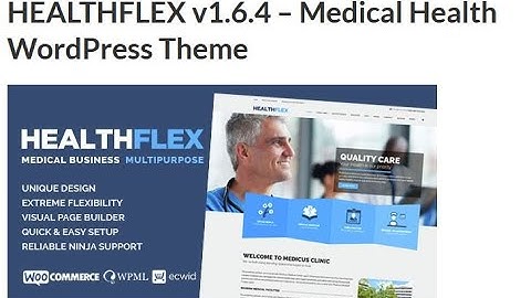 HEALTHFLEX WORDPRESS FREE THEME