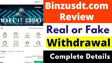 Binzusdt.com Real or Fake | Binzusdt.com Withdrawal | Binzusdt.com Review | Scam or Legit | Reality