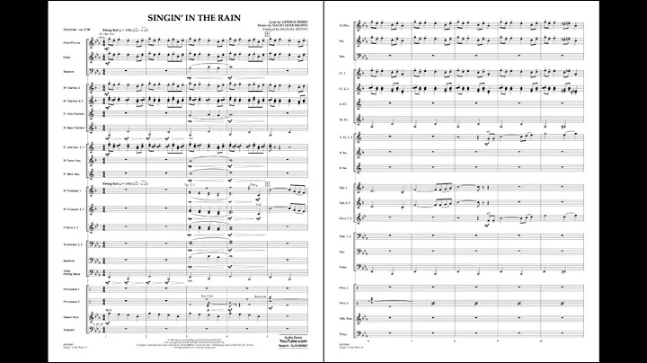 Singin' in the Rain arranged by Michael Brown