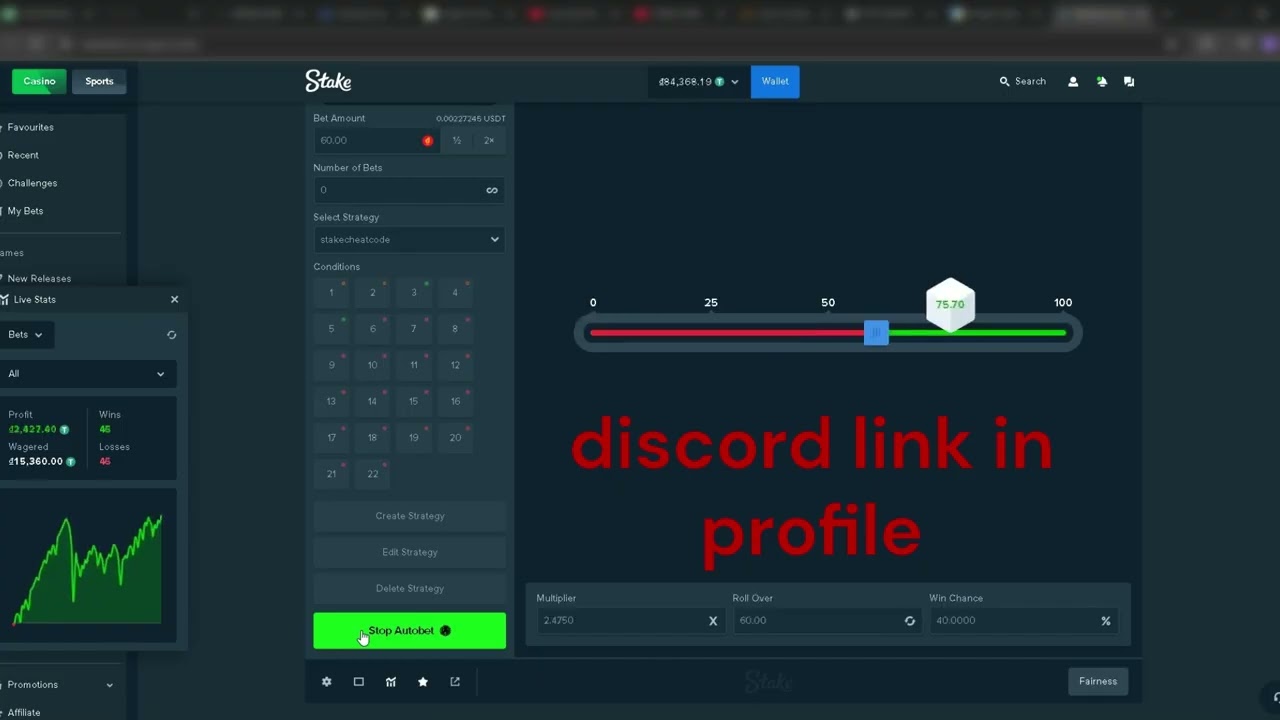 I Found The BEST DICE STRATEGY On Stake!