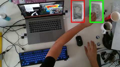 Intel RealSense (D435i) and OpenCV (4.0.1) - Hands tracking and detecting in defined areas