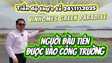 Tiến độ mới nhất tại Vinhomes Green Paradise Cần Giờ, là người đầu tiên đuợc vào công trường.
