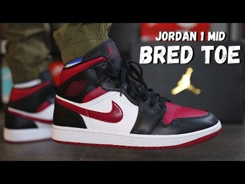 Air Jordan 1 Mid Bred Toe