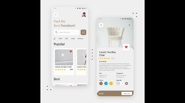 Flutter App UI Challenge | Furniture Shop | #Shorts