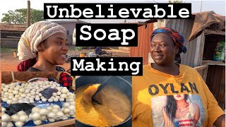 Life in Rural Sunyani | Incredible Way Of Making African’s Popular Soap| Time|Ghana West Africa