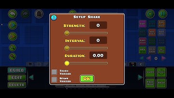 How to use shake trigger (in gd editor)￼